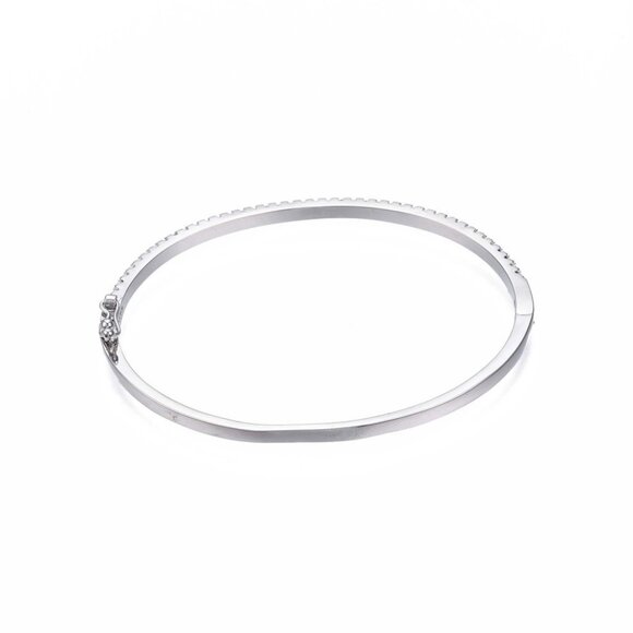 NWOT - Thin Colorful Tennis Bracelet bangle with hinge & Safety Clasp 2/$20 - Picture 5 of 5